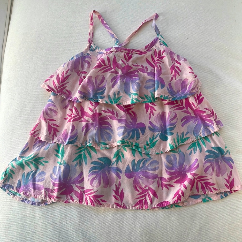 AWESOME TOP Abercrombie kids Monstera leaf top, 7/8